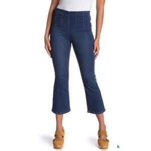 Free People Extra High Rise Kick Flare Jeans